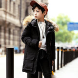 Down jacket boy with long thickening - MAXIME