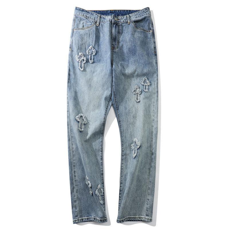 Men's Ins Fashionable Retro Straight Washed Loose Casual Trousers - MAXIME