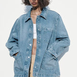 Loose Denim Jacket Coat Women's Jeans - MAXIME