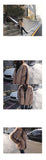 Artificial Fox Fur Marbled Fur Coat - MAXIME