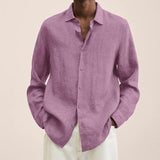 Long Sleeve Lapel Shirt Men's Loose Button - MAXIME