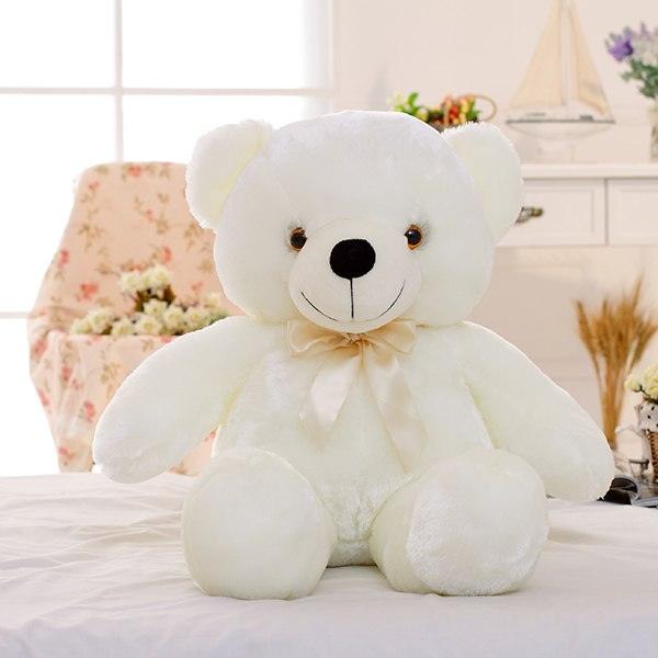 LED Teddy Bear Stuffed Animals Plush Toy Colorful Glowing - MAXIME