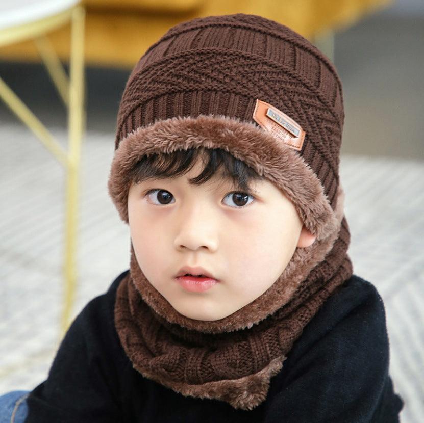 Warm knitted hat children's cap - MAXIME