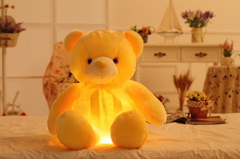 LED Teddy Bear Stuffed Animals Plush Toy Colorful Glowing - MAXIME