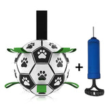 Dog Toys Interactive Pet Football Toys with Grab Tabs Dog Outdoor training Soccer Pet Bite Chew Balls for Dog accessories - MAXIME