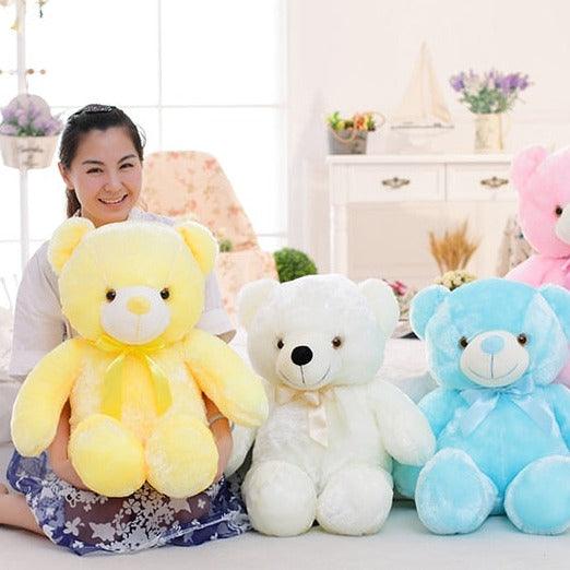 LED Teddy Bear Stuffed Animals Plush Toy Colorful Glowing - MAXIME