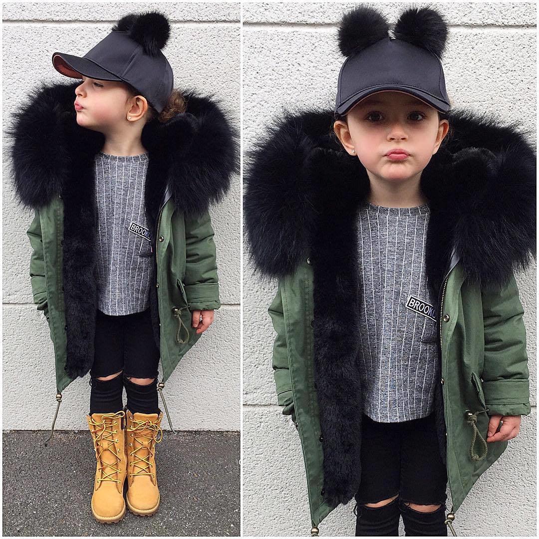 Children's faux fur coat - MAXIME