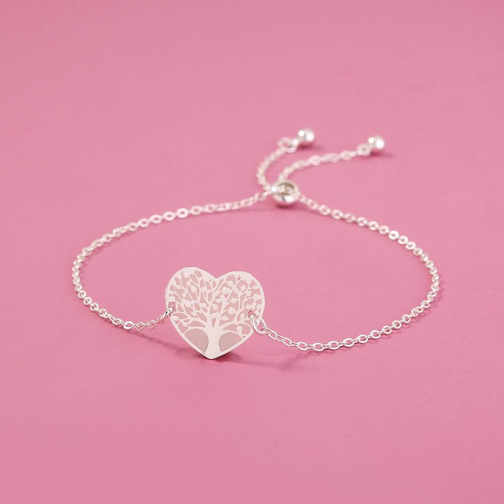 Maxime Silver copper heart tree bracelet - MAXIME