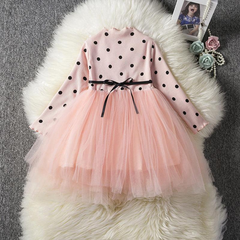 Baby Girls Spring Winter Long Sleeve Tutu Lace Dresses - MAXIME