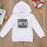 Children's hooded sweater letter top - MAXIME