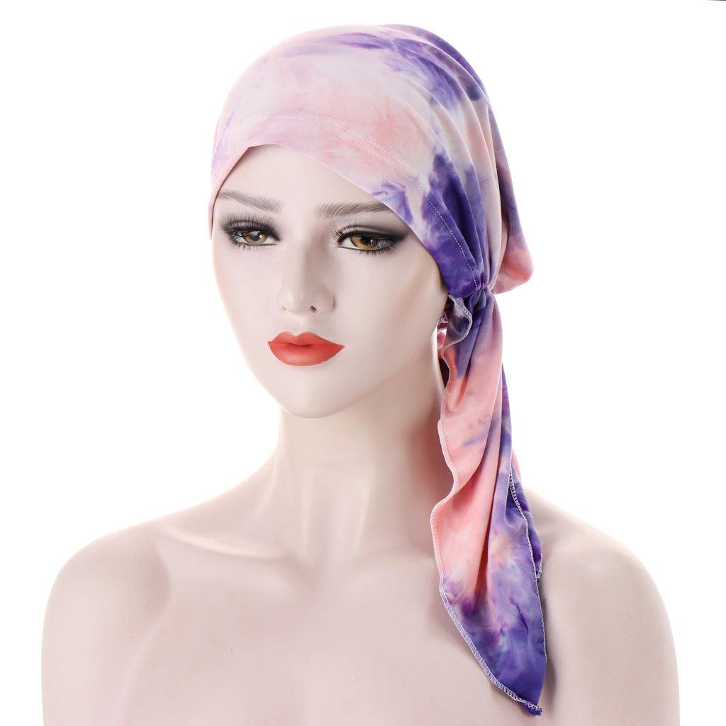 Maxime Curved Tail Turban Hat - MAXIME