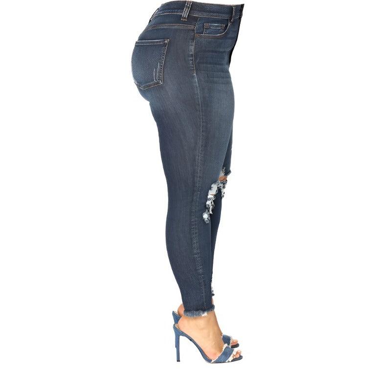 Hip Raise Plus Size Jeans - MAXIME