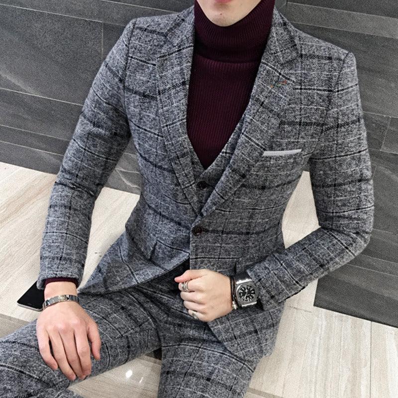 Maxime Thick Slim Fit Plaid Suits - MAXIME