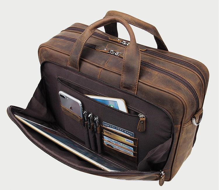 Men's Leather Business Bag - MAXIME