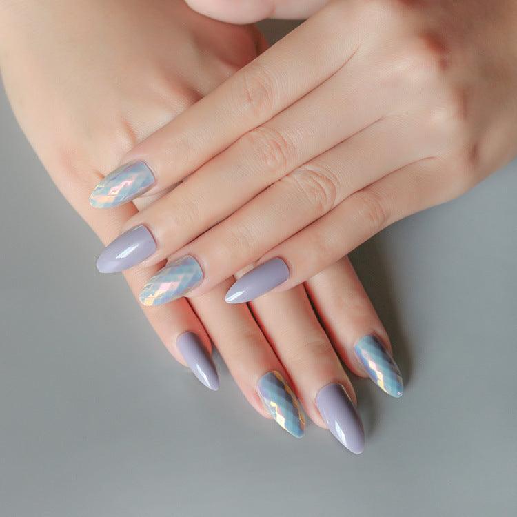 24 pieces of trendy wearable nail pieces - MAXIME