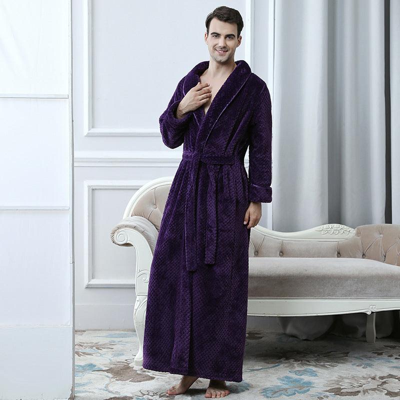 Thick waist velvet bathrobe - MAXIME