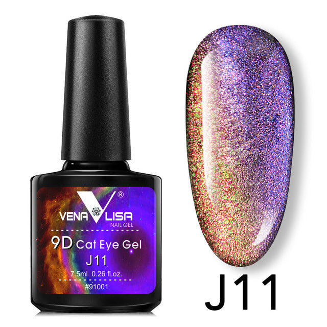 9D Gel Varnish Cat Eye Magic Chameleon Gel Multicolor 5ml Nail Gel Polish - MAXIME