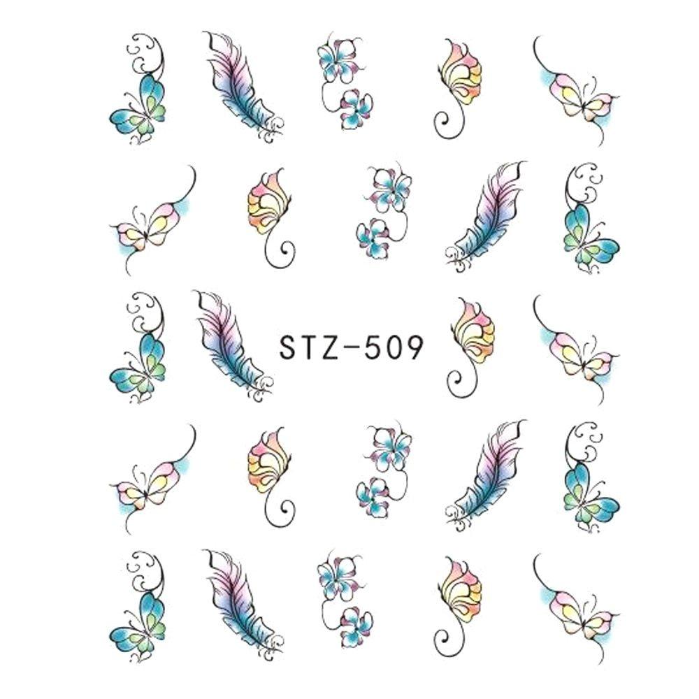 1pcs Nail Sticker Butterfly Flower - MAXIME