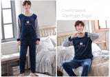 Thickened Plus Cartoon Men's Pajamas - MAXIME