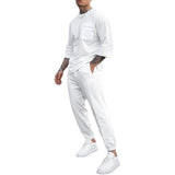 Men's Fashion Casual Printing Short-sleeved Trousers Two-piece Suit - MAXIME