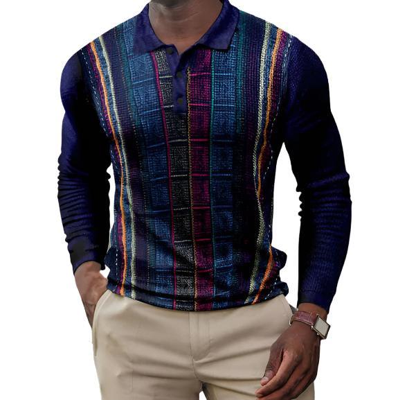 Men's Casual Retro Long Sleeve Top - MAXIME