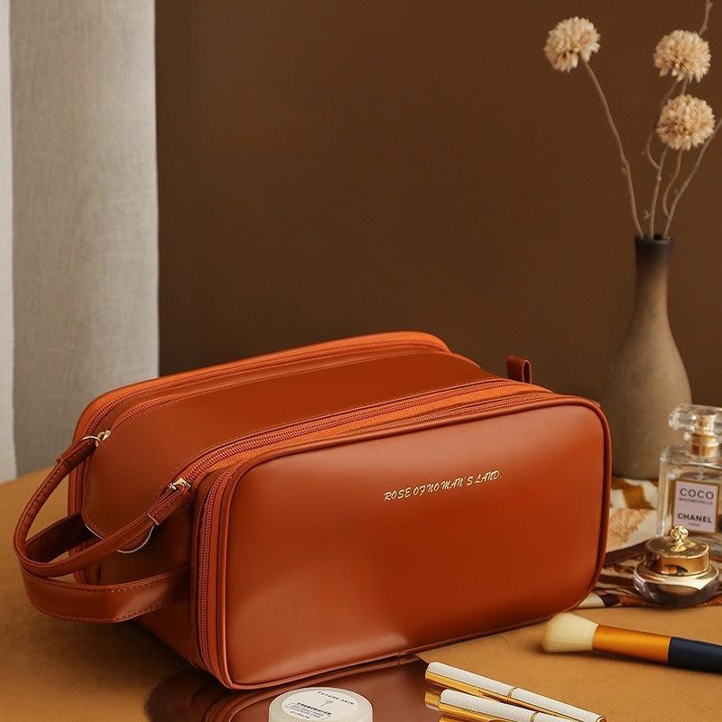 Portable Pu Leather Storage Bag For Skin Care Products - MAXIME