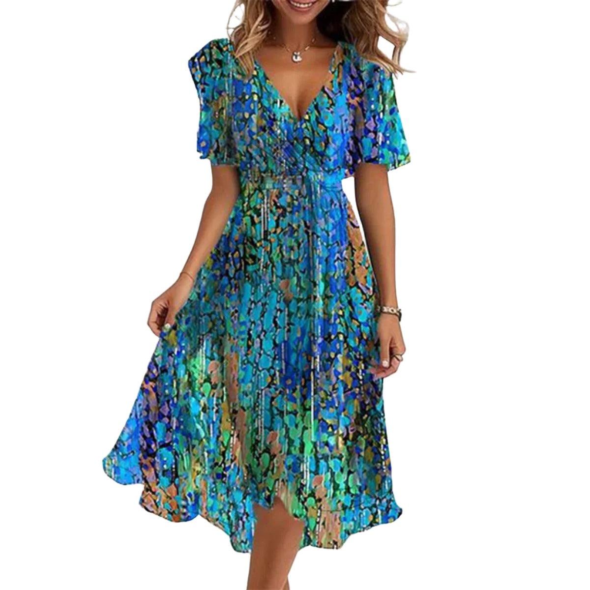 Summer Elegant V-neck Dresses - MAXIME