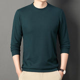 Thin Round Neck Long Sleeve Men's Top - MAXIME