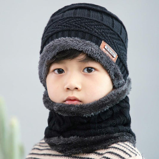 Warm knitted hat children's cap - MAXIME