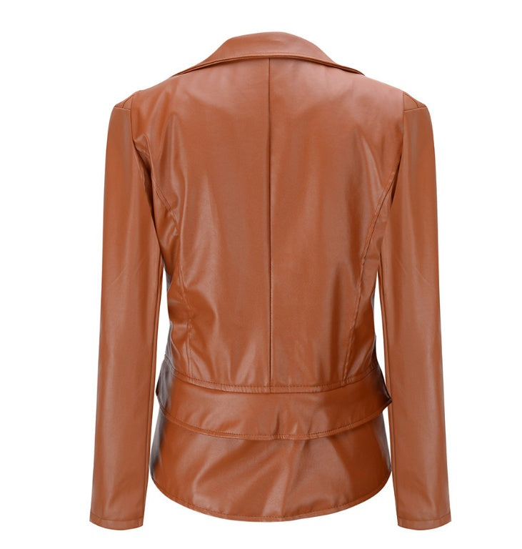 Leather jacket zipper - MAXIME