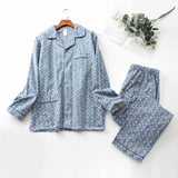 Long-sleeved Lapel Pajama Set - MAXIME