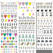 Watermark sticker decal nail sticker - MAXIME