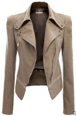 Leather jacket zipper - MAXIME