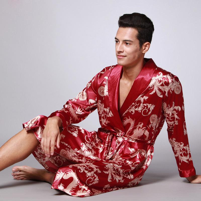 men silk robe - MAXIME