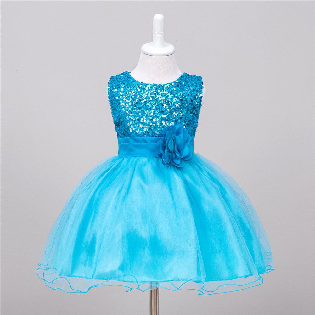 Baby Sequin Dress Flower Girl Wedding Princess Dress - MAXIME