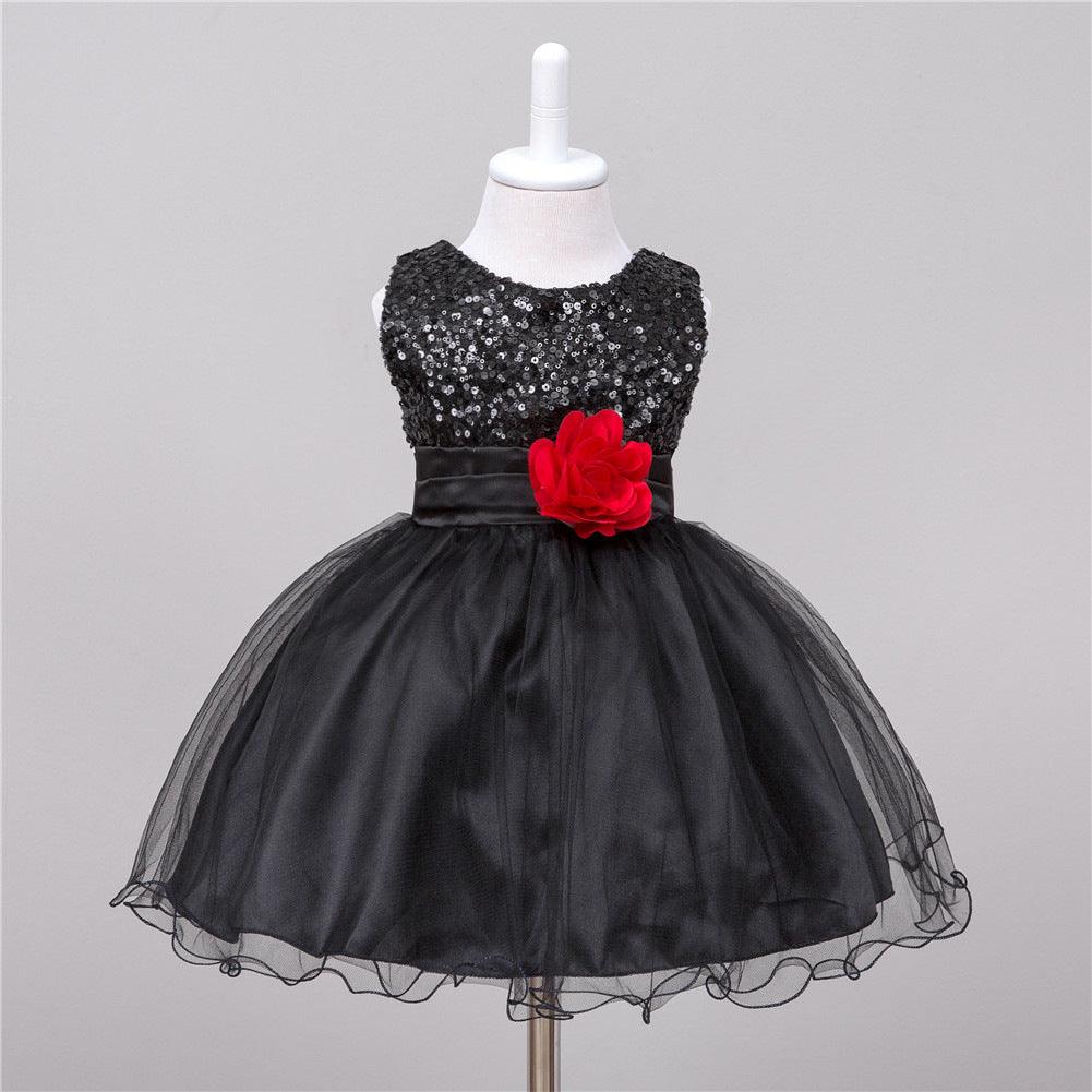 Baby Sequin Dress Flower Girl Wedding Princess Dress - MAXIME