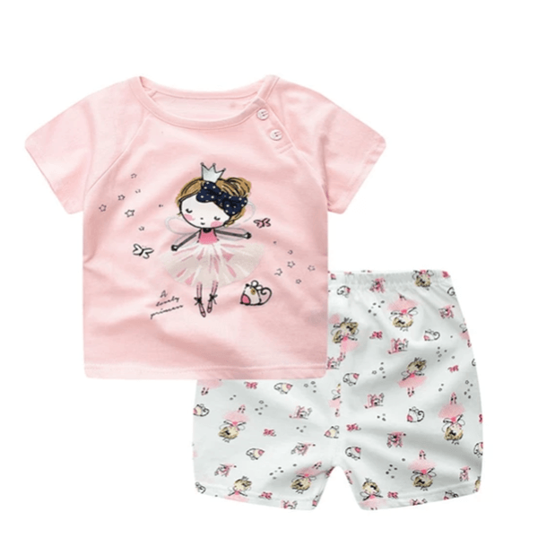 T-shirt Baby Girl Casual Clothing Sets - MAXIME