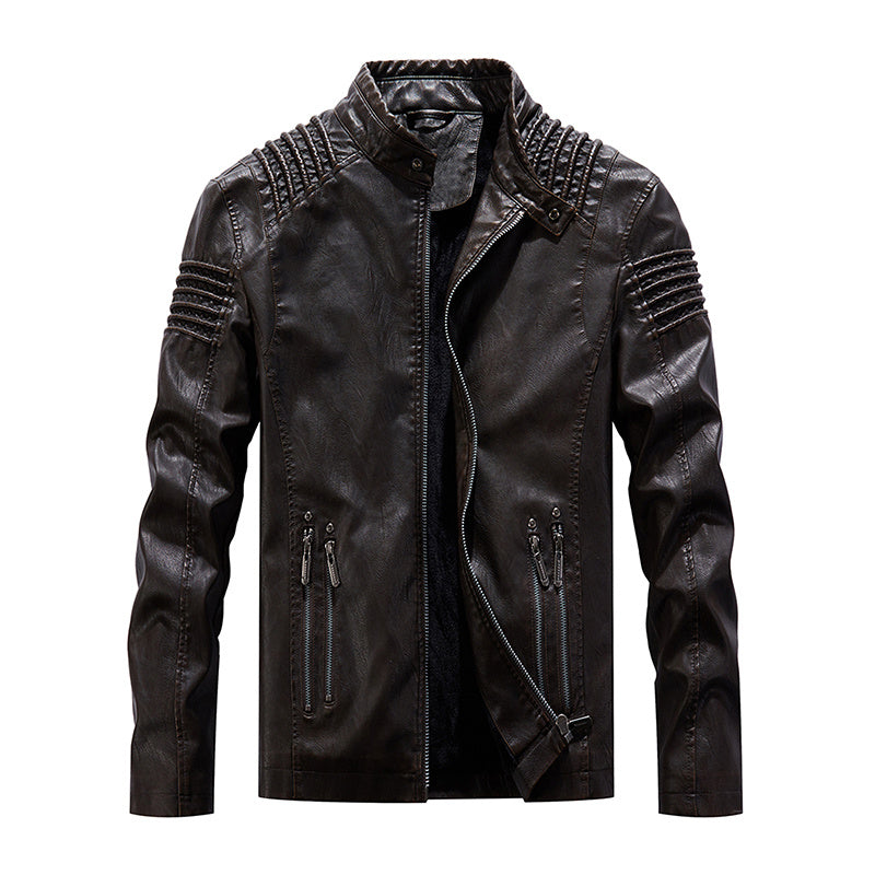 Men Leather Jacket Winter And Autumn Coat - MAXIME