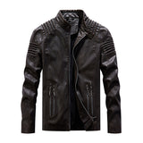 Men Leather Jacket Winter And Autumn Coat - MAXIME