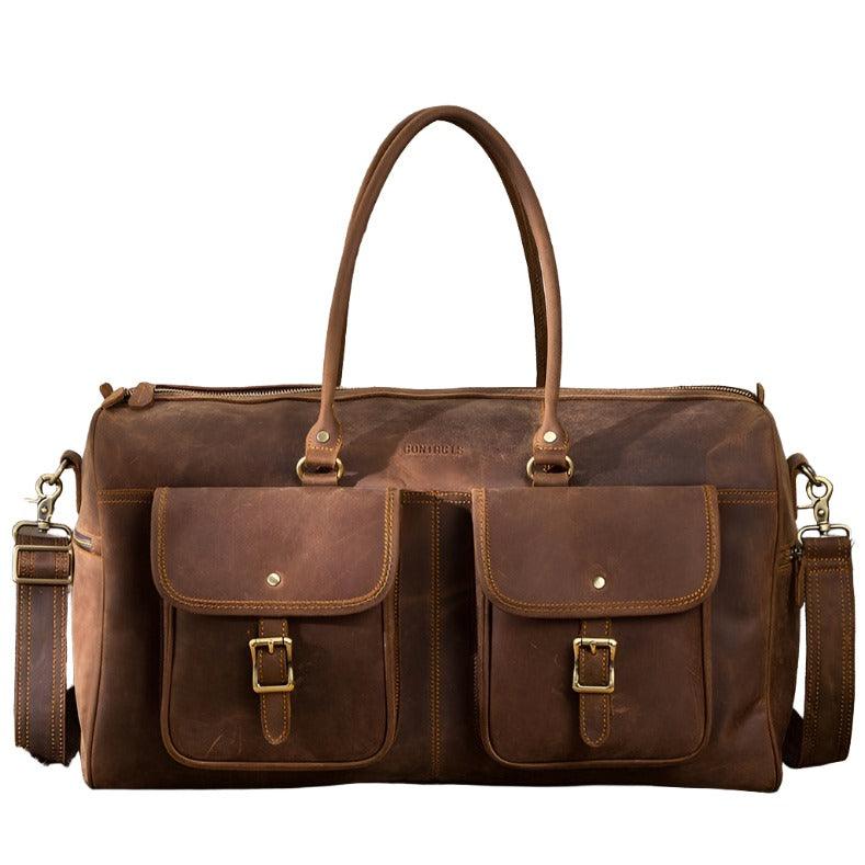 Large Capacity Leather Travel Bag - MAXIME