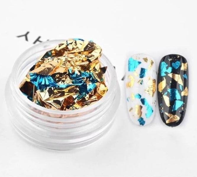 Nail tin foil fragment nail jewelry - MAXIME