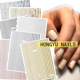 Nail art fluorescent line adhesive stickers - MAXIME