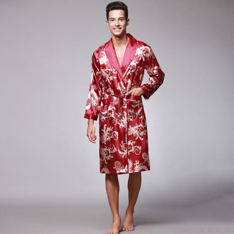 men silk robe - MAXIME