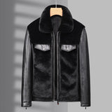 Men's Warm Mink Fur Jacket Coat - MAXIME