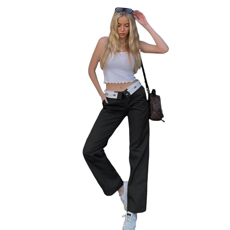 Loose Casual Straight Pants - MAXIME