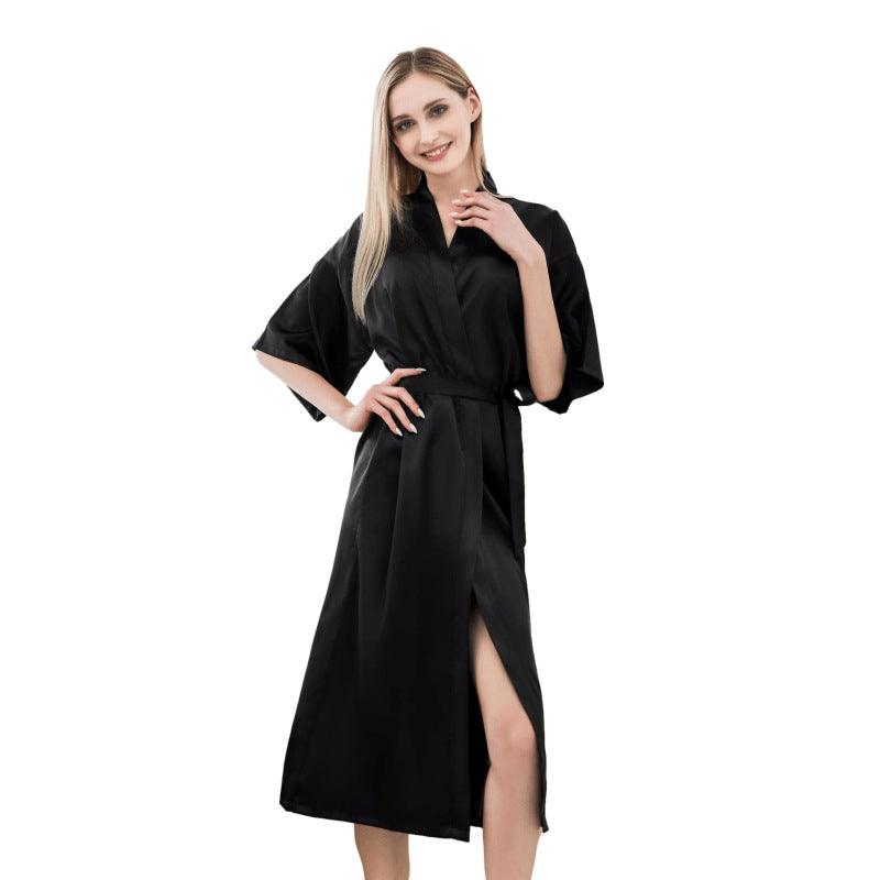 Maxime Satin Kimono Robes For Women Bride Long Robe Sleepwear - MAXIME