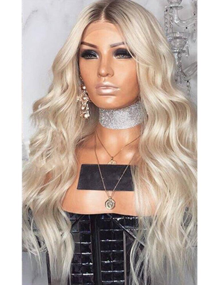 European and American blonde long curly wigs - MAXIME