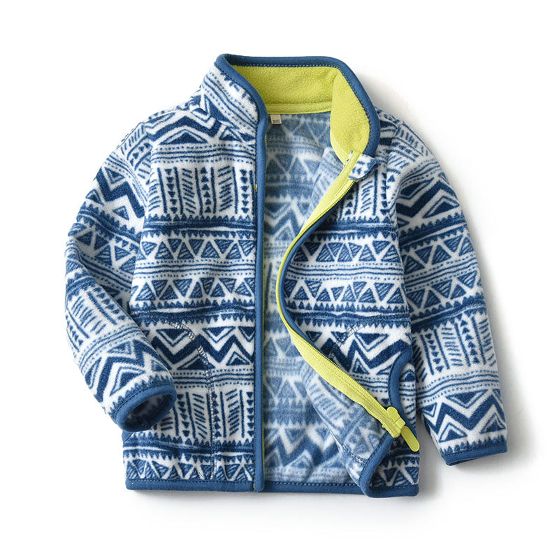 Printed Coats Kids Zipper - MAXIME