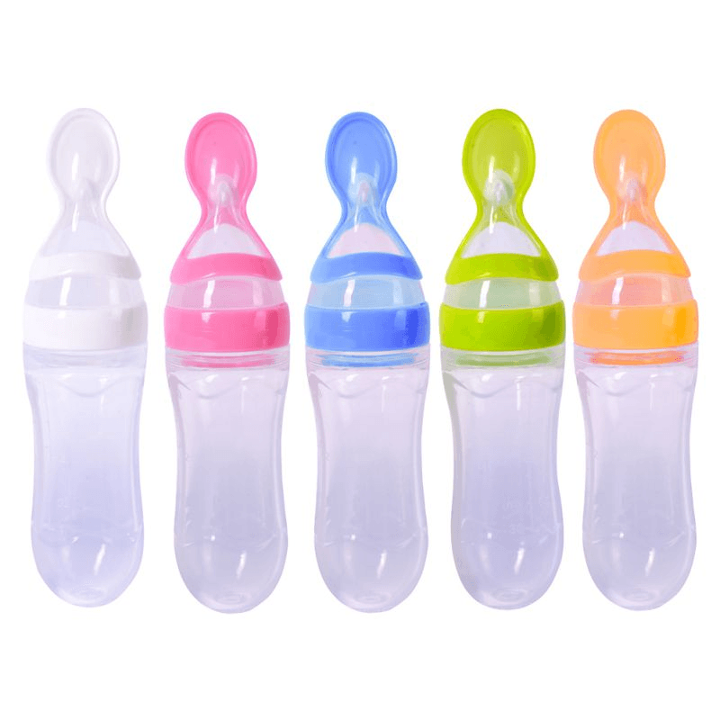 Silicone Training Rice Spoon, Infant Cereal Food Supplement, Safe Feeder - MAXIME