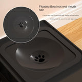 Dog Double Bowls Stainless Stand Adjustable Height Pets Feeding Dish - MAXIME